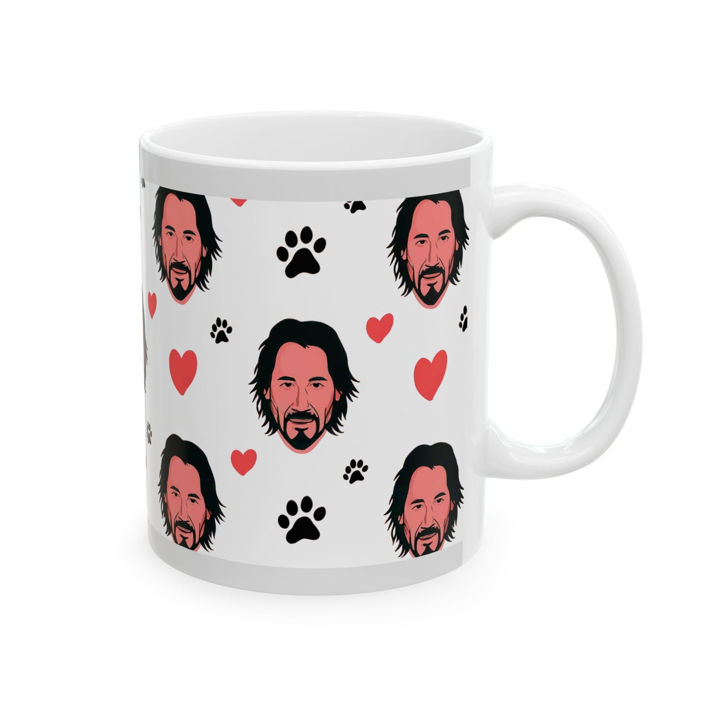 Keanu Paws Mug