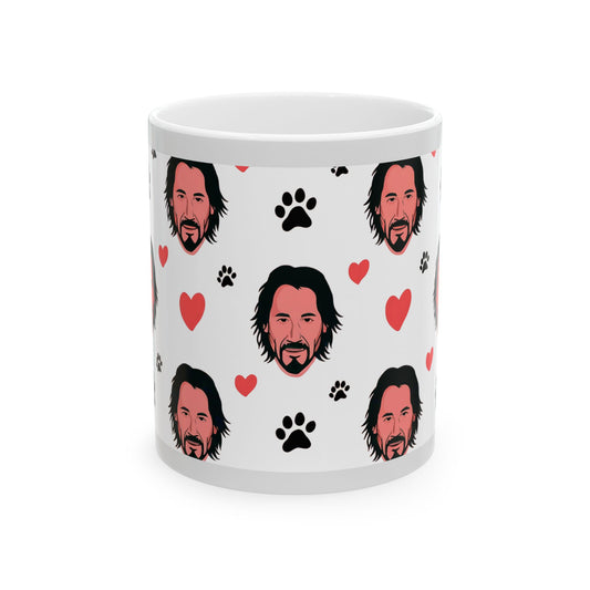 Keanu Paws Mug